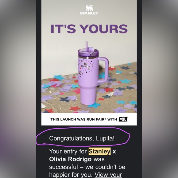 Stanley Olivia Rodrigo colab purple - Picture 2 of 9